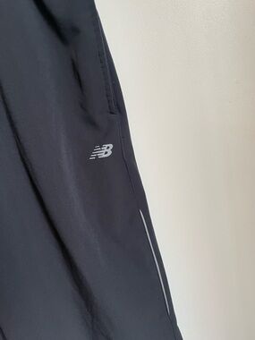 New Balance Dark Grey Jogger Pants with Reflective Accents
